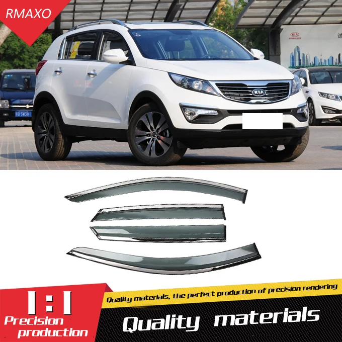 For Kia Sportage 2011 2017 Plastic Window Visor Vent Shades Sun Rain Deflector Guard For Kia
