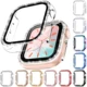 Funda protectora de parachoques de diamante para Apple Watch Series 7 6 SE 54 38MM 42MM para Iwatch 45mm 41mm 40mm 44mm, funda para Apple Watch