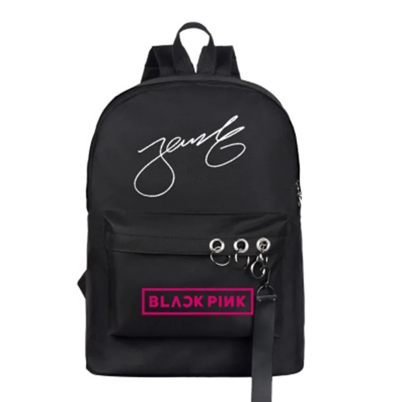 Kpop BlackPink альбом Kill This Love Pink BlackPink JISOO LISA ROSE JENNIE BOOMBAYAH свисток Подпись школьная сумка - Цвет: ROSE