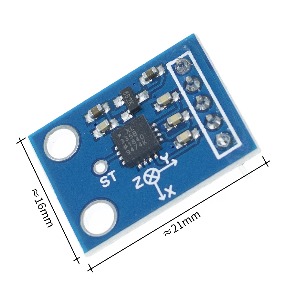 GY-61 ADXL335 Acelerometro 3-Axis аналоговый Выход Акселерометр Модуль модульным угловым датчиком 3В-5В