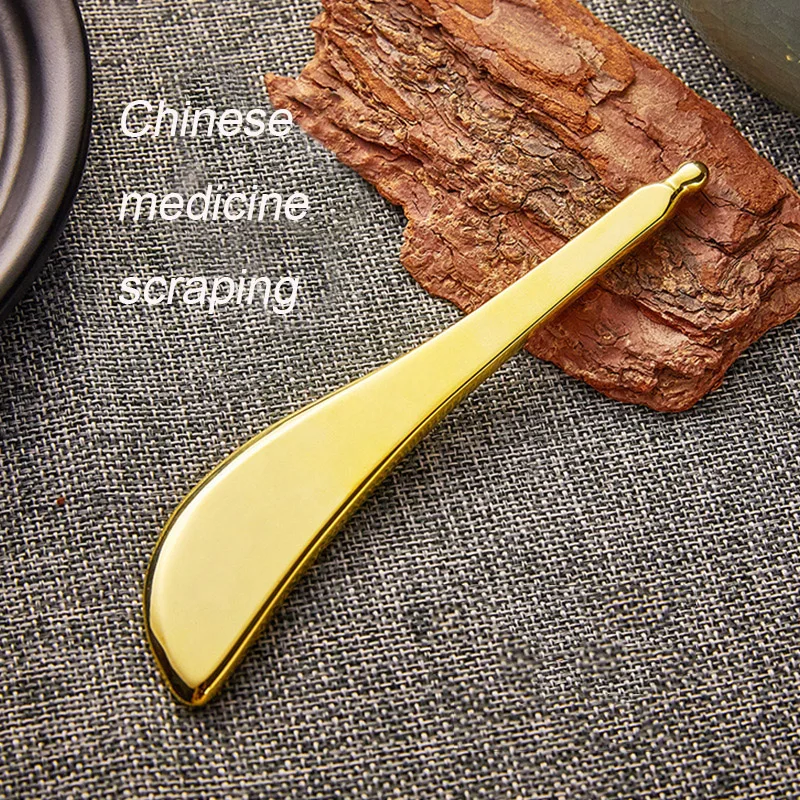 Gua Sha скребок массажер кардинг для лица физическая терапия Спа расслабляющий стимулятор для похудения Меридиан Массаж Чистая латунь доска инструменты