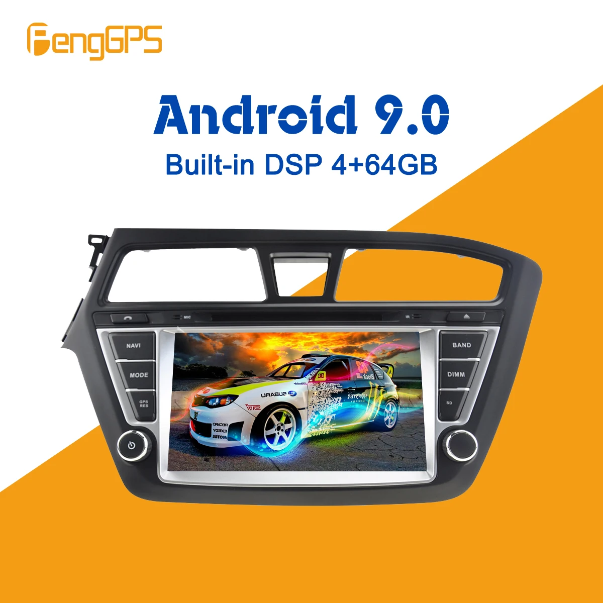 Android 9 0 4 + 64 Гб px5 встроенный DSP автомобильный dvd плеер мультимедийное радио для HYUNDAI