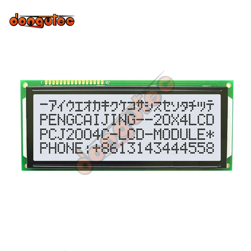 2004 LCD 20X4 Character Module  Parallel Port Screen 5V 2004C Blue/Yellow Green/Gray English/Russian/Japanese/European