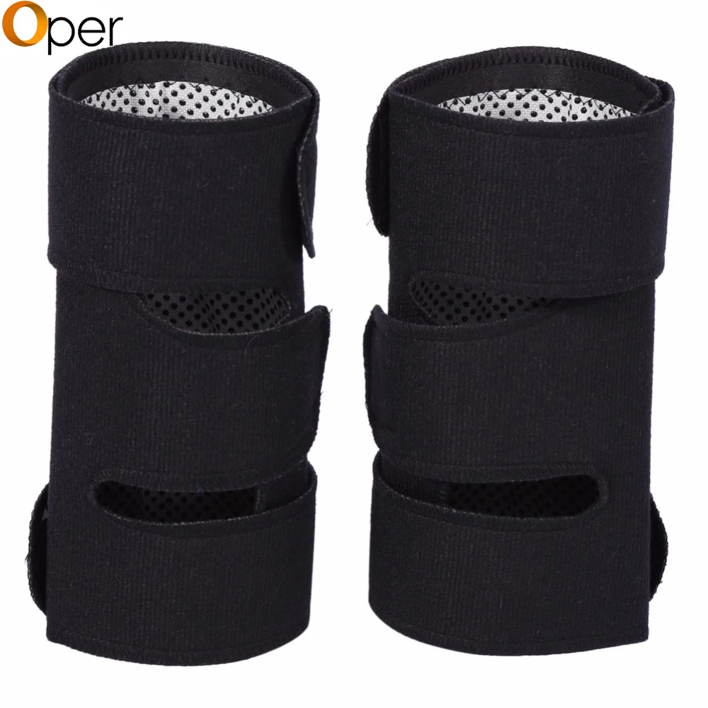 

1 Pair Adjustable Therapy Knee Brace Support Sleeve Warm Self Heating Tourmaline Knee Pad Pain Relief Patella Protector For Gift