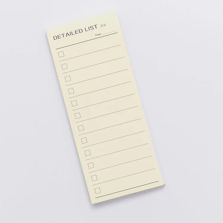 Милые Липкие заметки, кавайный мультфильм, чтобы сделать список Memopads, креативный еженедельный график, заметки, листы, планировщик для офиса, школы, канцелярские принадлежности - Цвет: list1pc