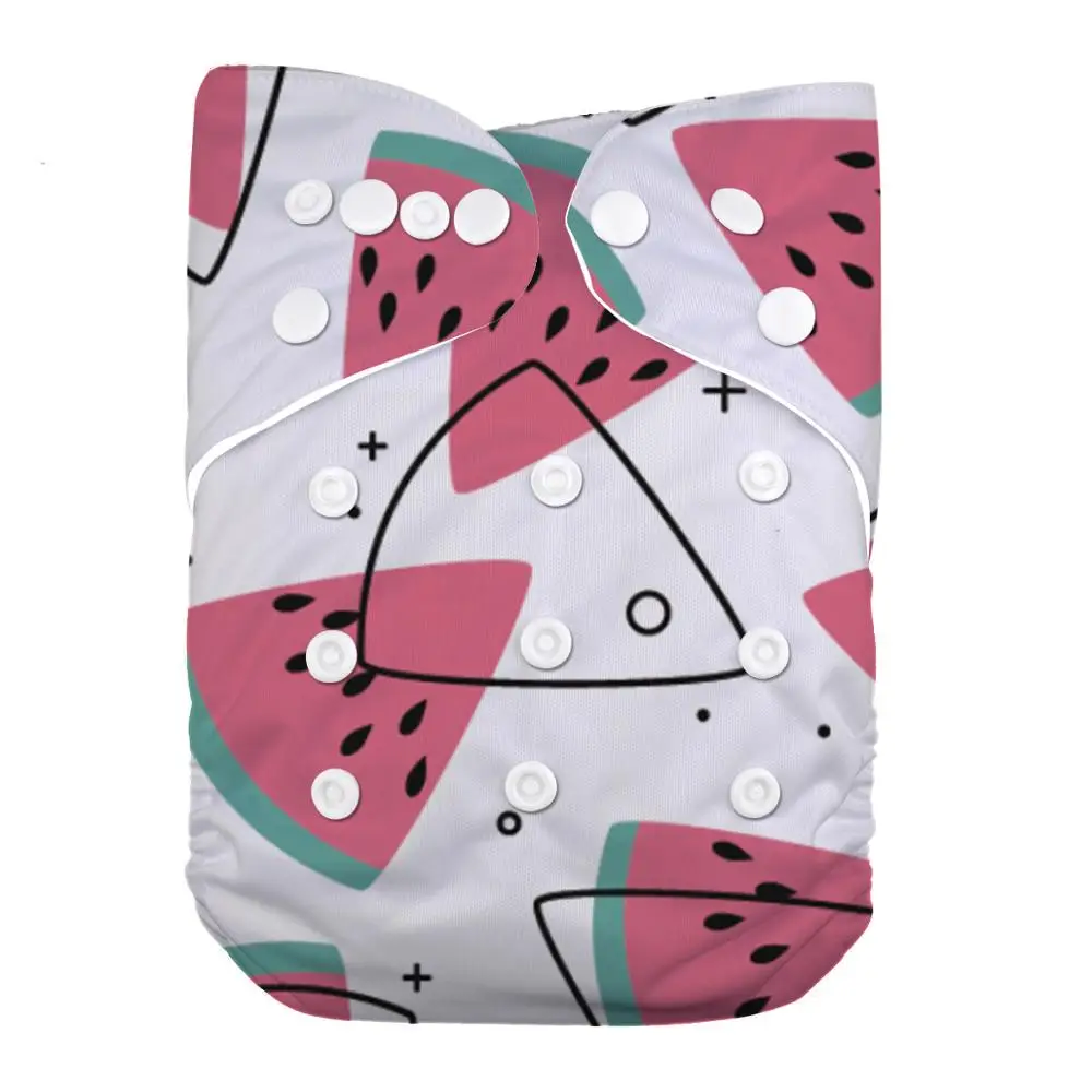 Многоразовый моющийся тканевый подгузник LilBit с принтом для маленьких девочек - Цвет: BL69