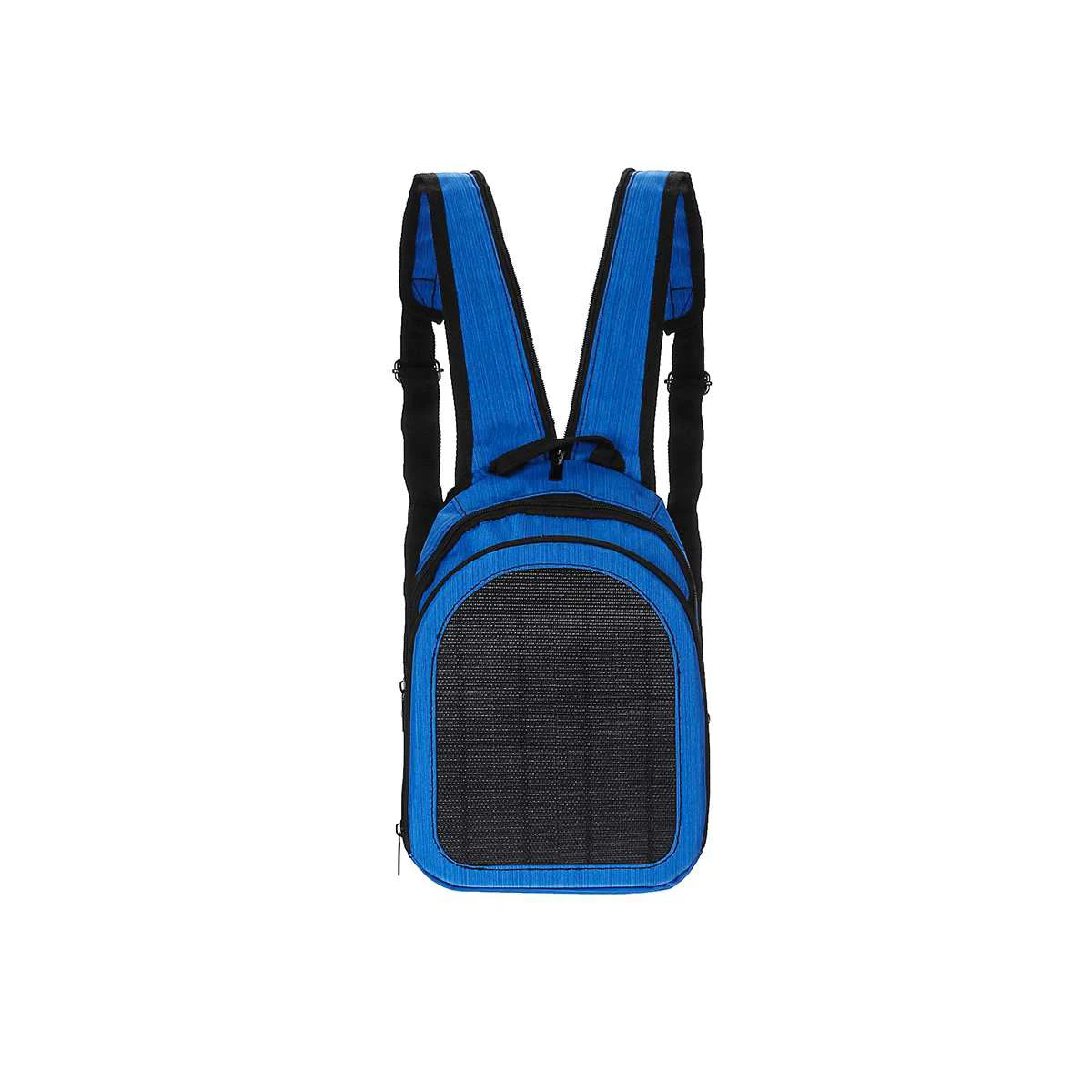 2L рюкзак с солнечной панелью, USB, 5 Вт, 5 В, Портативная сумка через плечо, для мобильных телефонов, зарядка с солнечной панелью, сумка для путешествий, сумки с солнечным зарядным устройством - Цвет: Темно-синий