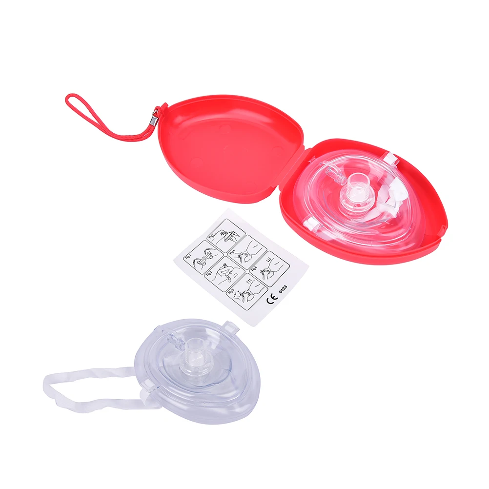 Pocket First Aid Kit CPR Resuscitator Rescue Emergency Breathing Mask Mouth Breath One-way Valve Tools 1pcs | Спорт и развлечения