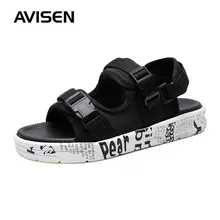 Г., новая мужская обувь, сандалии Летняя мужская обувь из дышащего сетчатого материала модная мужская пляжная обувь с пряжкой на ремешке, сандалии