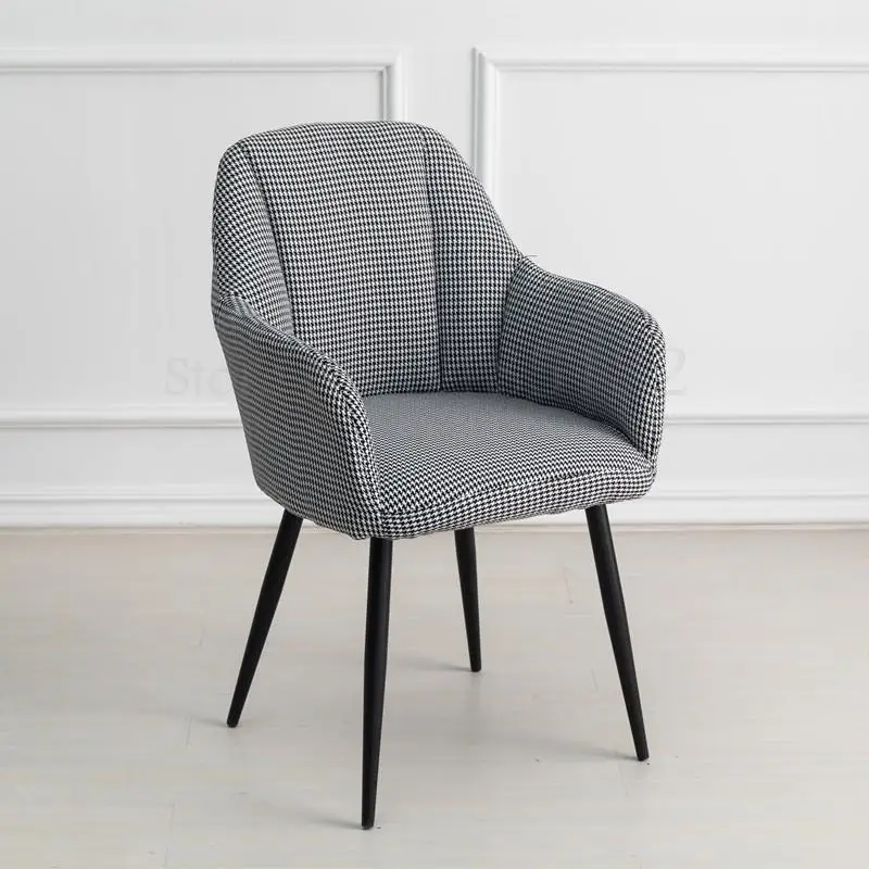 В скандинавском стиле, современный минималистичный стул для домашнего ресторана, комбинированное кресло для кафе, молочного чая, магазин, Сетчатое красное заднее кресло - Цвет: Boom clap  13