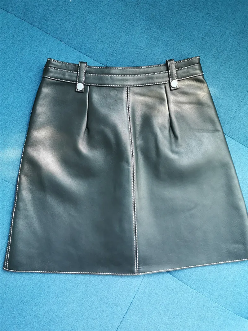 fall winter france orders kpop black leather skirt vestidos elegantes falda aesthetic ladies jupe femme sexy skirts