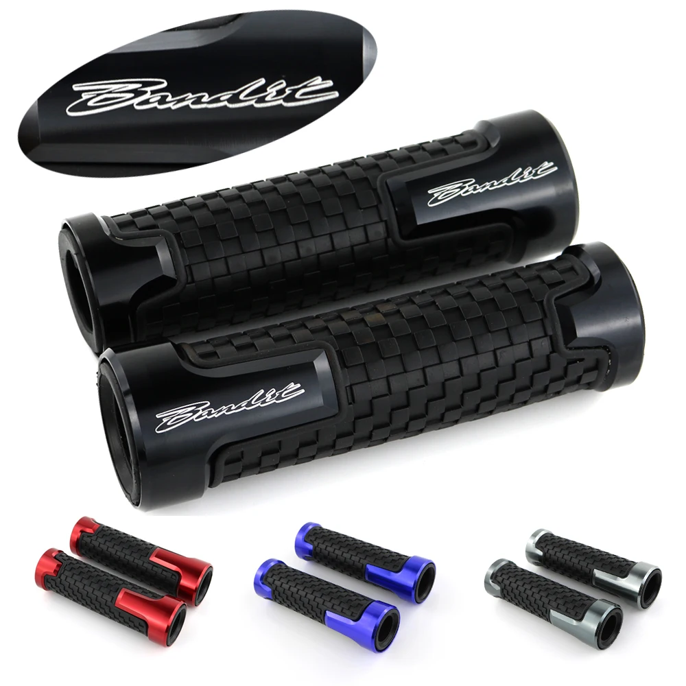 

CNC Rubber Racing Motorcycle Accessories Handle Handlebar Hand Bar Grip For GSF650 GSF1200 GSF600S BANDIT