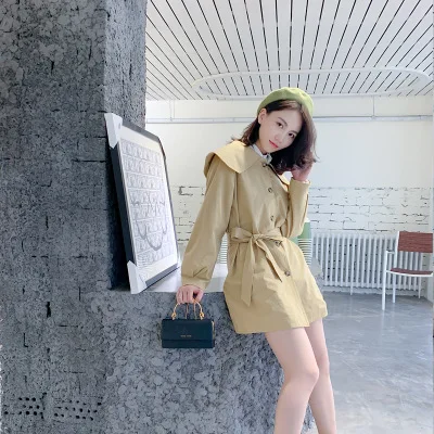 Family Matching Clothes Autumn Winter New Mother and Daughter Clothing Baby Girl Khaki Trench Coat Kids Windbreaker Jackets