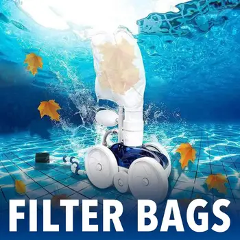 

2pcs Zipper Filter Bag For Polaris 280 480 Pool Cleaner Replacement Strainer Pouch Pool Cleaning Tool Accessories