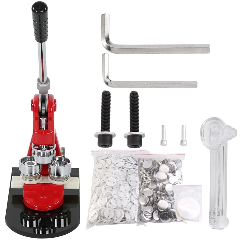 

Accurate 25Mm Button Maker Badge Punch Press Machine and 1000 Parts Cutter New