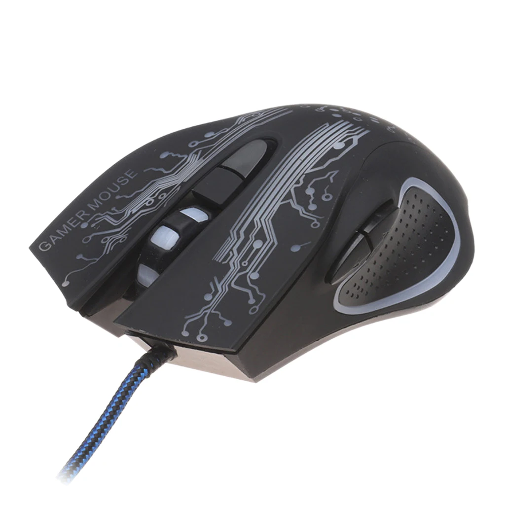 Ergonomics Silent Click USB Wired Gaming Mouse Optical Gamer Mice For PC Laptop Computer Desktop Gamer Colorful light Mouse