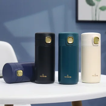 

280ML/360ML Creative Stainless Steel Vacuum Cup Bounce Cover Thermos Portable Travel Mug Fashion Couple Cup Water Bottle