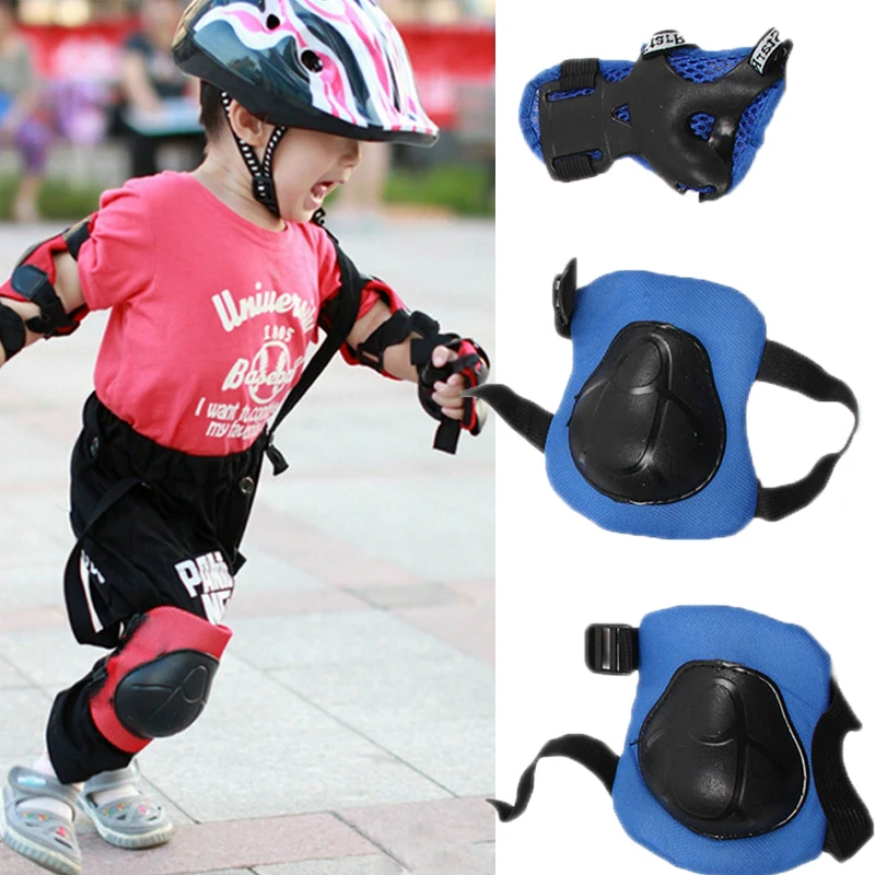 6PCS Kids Knee Elbow Pads Wrist Protective Gear Guards for Roller Skates Cycling 6PCS Kids Knee Elbow Pads Wrist Protective Gear Guards for Roller Skates Cycling