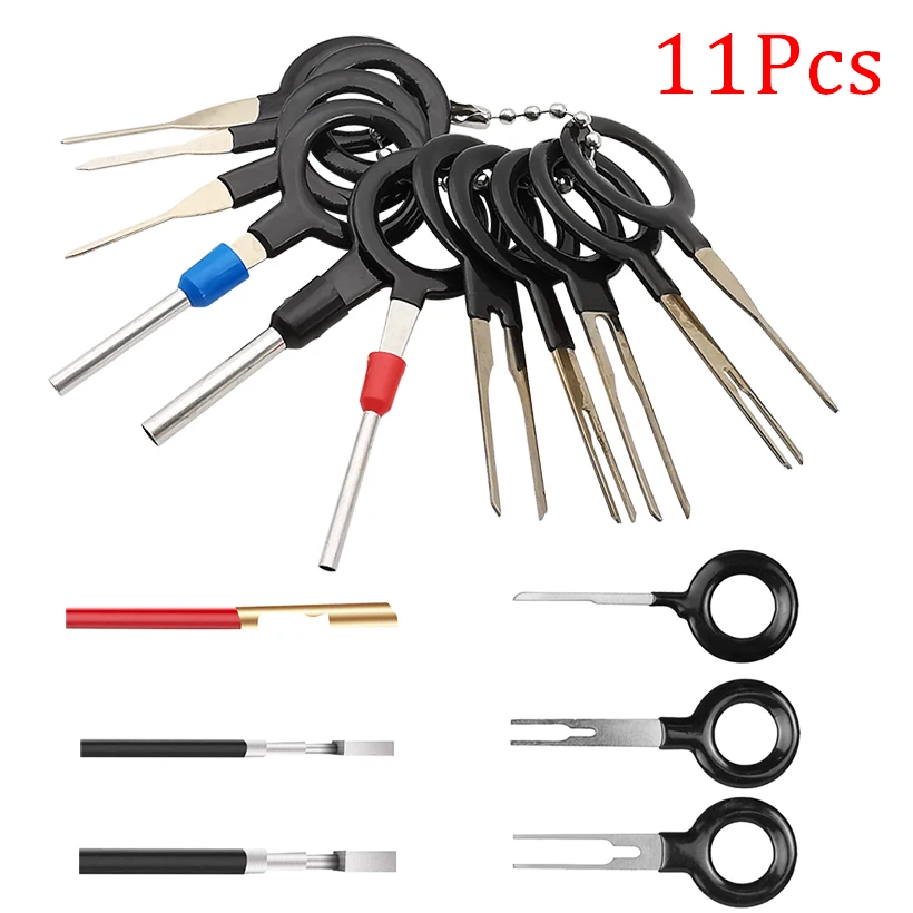 11pcs Car Repair Tool Terminal Removal Kit Electrical Wire Crimp