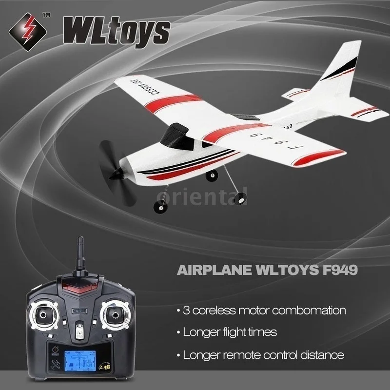 f949 WLtoys F949/F959 RC самолет 2,4G 3CH размах крыльев фиксированное крыло RTF Дрон Летающая Модель Самолеты Радиоуправляемый игрушечный самолёт для детей - Цвет: f949