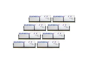 شراءG.SKILL 128GB(32Gx4) Set DDR4 3600MHz ذاكرة عشوائيّة للحاسوب المكتبي وحدة/Royal Halberd (فضّيّ) C18 F4-3600C18Q2-256GTRS