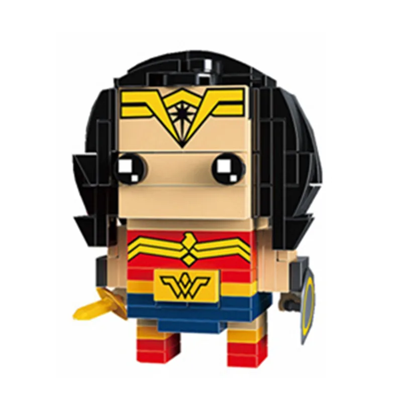 Marvel Avengers Endgame Super Heroes Spiderman Thanos Iron Man Thor Brickheadz Figures Building Blocks Bricks Toys Juguetes - Цвет: Серебристый