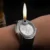 Watch Watch Style Metal Open Flame Lighter Creative Men's Sports Open Flame Watch Lighter Надувной Регулируемый Fmale Encendedor