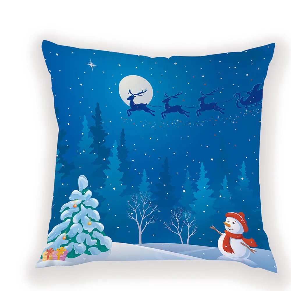 L1811-11 Santa Подушка с Санта Клаусом для декоративные оленей подушки для дивана размером 45*45, декоративная Милая Подушка Чехол для подушки на кровать декор подушки - Цвет: L1811-11