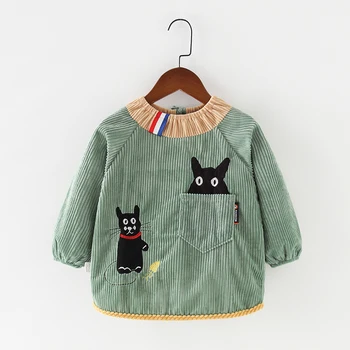 

Child girl anti-dirty waterproof long-sleeve baby baby boy blouse autumn and winter