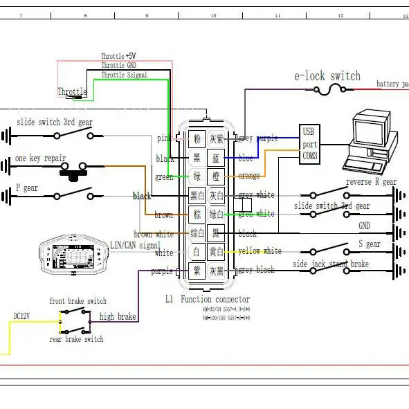 Спидометр+ 48v60v72v ЖК-дисплей с зажимом+ индикатор заряда батареи/уровня Электрический скутер запчасти инструмент e-bike MTB приборная панель