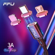 FPU Магнитный Micro USB кабель для iPhone samsung type-C Быстрая зарядка Магнитный кабель зарядное устройство адаптер usb type C кабели для мобильных телефонов