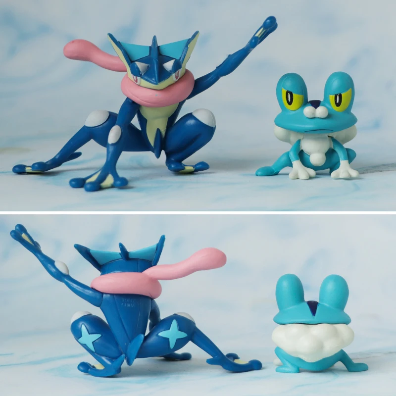 Покемон Froakie and Greninja милый фигурку орнамент модель игрушки | Игрушки и хобби