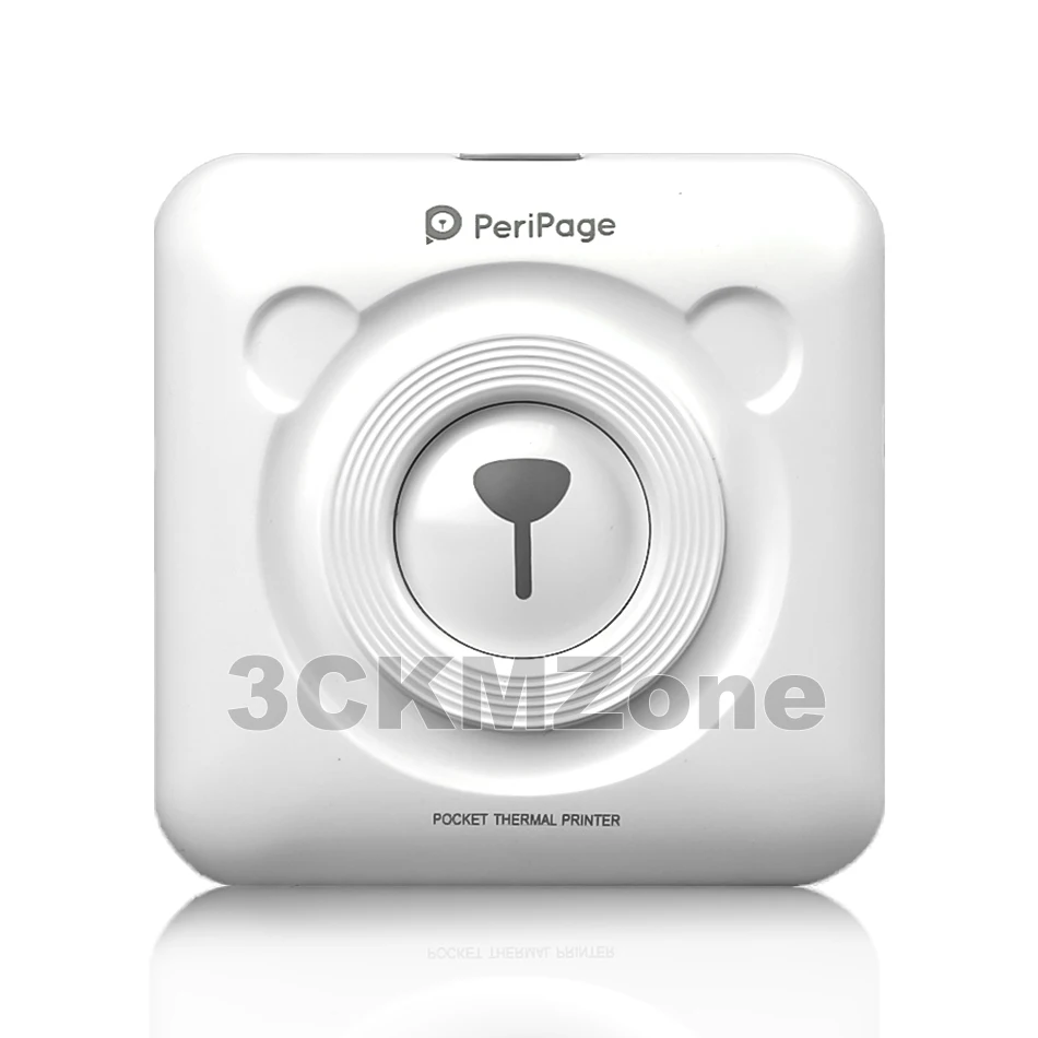 1 White Printer 58 мм Bluetooth Тепловой Фотопринтер 2-дюймовый Мини Карманный Маленький Симпатичный Peripage A6 Беспроводной Фотопринтер для IOS Android System - Цвет: 1 White Printer