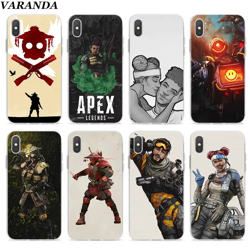 

apex legends art TPU Soft case for Apple iPhone XS Max XR X XS 7 8 Plus 6 6S Plus 5 5S SE Silicone Cover Capa