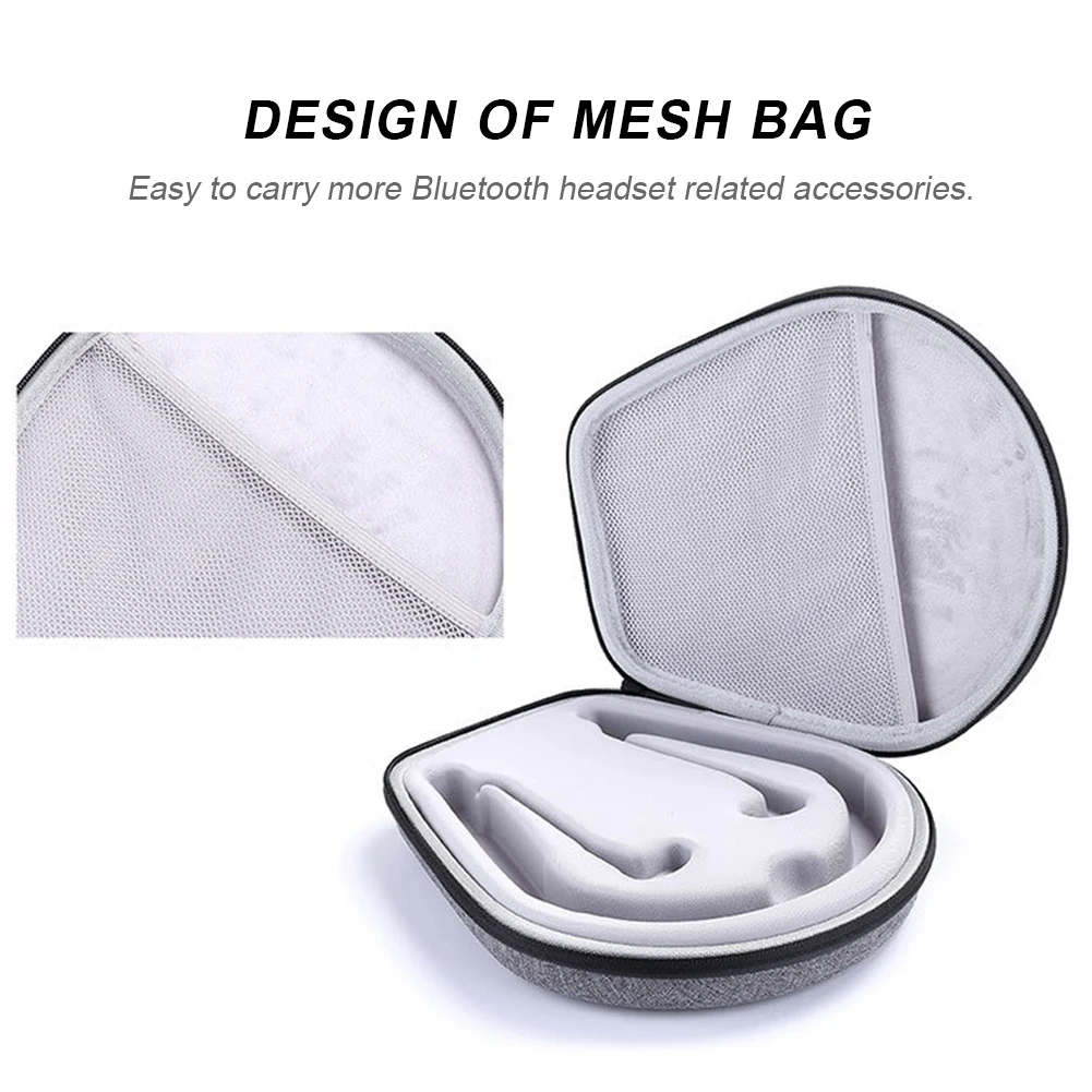 Anti Scratch Storage Protection Fashion Dust Cover EVA Mesh Pocket Carrying Case Durable In Ear Headphones For Sony Wi 1000X