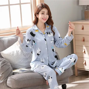 

Cartoon Printed Thin Cotton Maternity Nursing Sleepwear Breast Feeding Pajamas Clothes for Pregnant Women Pregnancy Nightwear