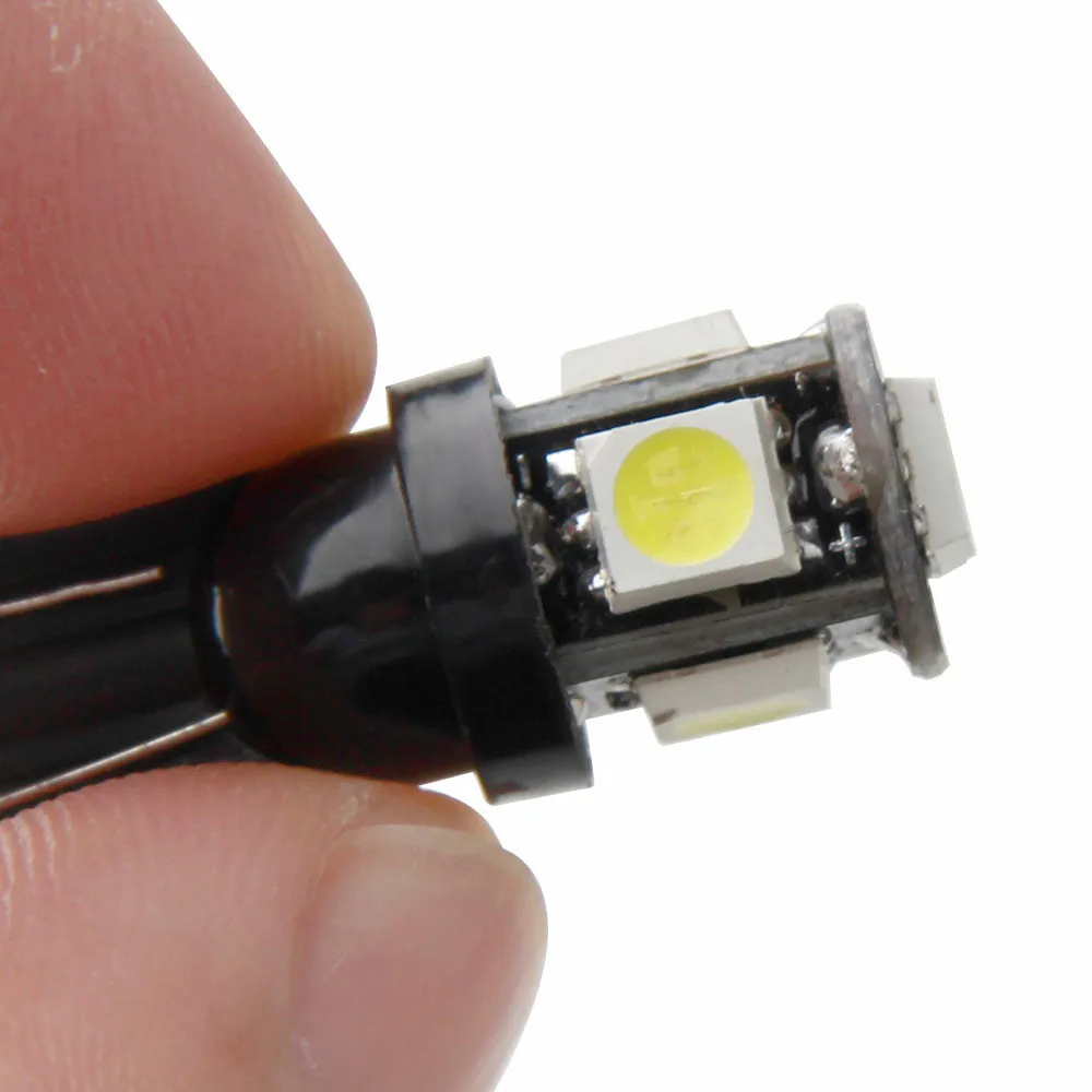 Kongyide автомобильный светильник 1 шт 5 SMD T10 0,5 Вт высокой мощности Яркость автомобильной лампы Светодиодные Автомобильные readiing светильник Интерьер вафли 5 сторона 3 чипа 5050