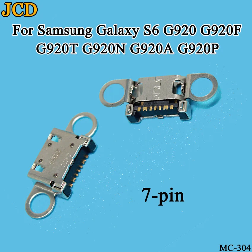 JCD 5 шт. порт зарядки Micro USB с портом Jack для разъема 7Pin для samsung Galaxy S6 край G925 Galaxy S6 G920 G920F A310 A510 A710