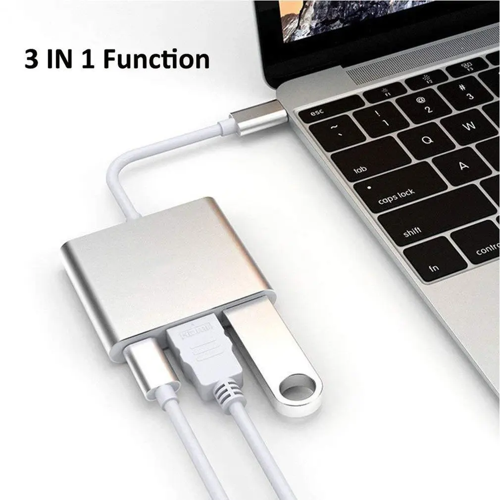 Для Apple для переключателя тип-c к Hdmi+ Usb3.0+ Pd конвертер тип-c к Hdmi три-в-одном многофункциональный конвертер