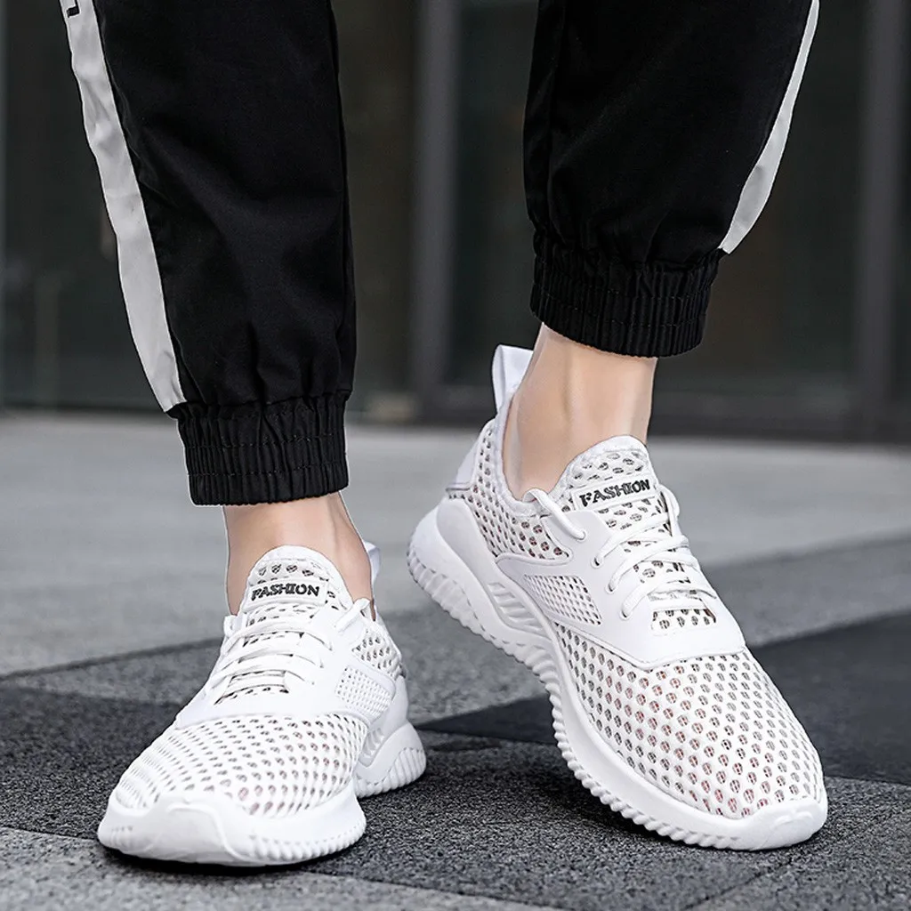men sport shoes 2020summer Popular Sports Shoes Flying Woven Breathable Casual Men's Shoes Lightweight Breathable Sneakers #z