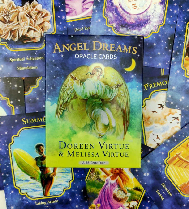 

Tarot Cards 55pcs Angel Dream Oracle Cards Divination Fate Tarot Cards Deck Board Game Cards Board Divination Poker Board Game