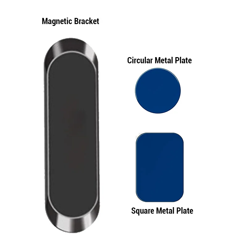 cell phone stand holder Mini Metal Magnetic Car Phone Holder Stand For Phone in Car Dashboard Magnet Strip Phone Mount For iPhone 11 Pro Huawei Support wall phone holder