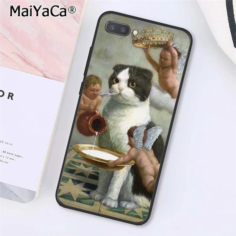 Чехол для телефона MaiYaCa Leonardo da Vinci Mona Lisa Pat Cat Art paint для huawei Honor 8X9 10 20 Lite Honor 7A 7C Honor10i View 20