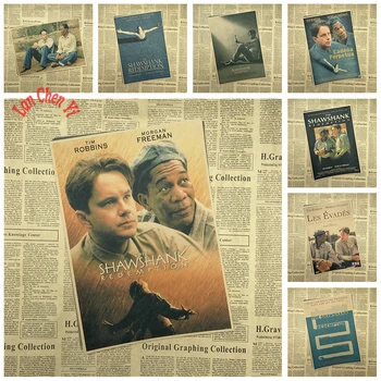 

Multiple awards Classic Movie The Shawshank Redemption Nostalgic Matte Kraft Paper Poster