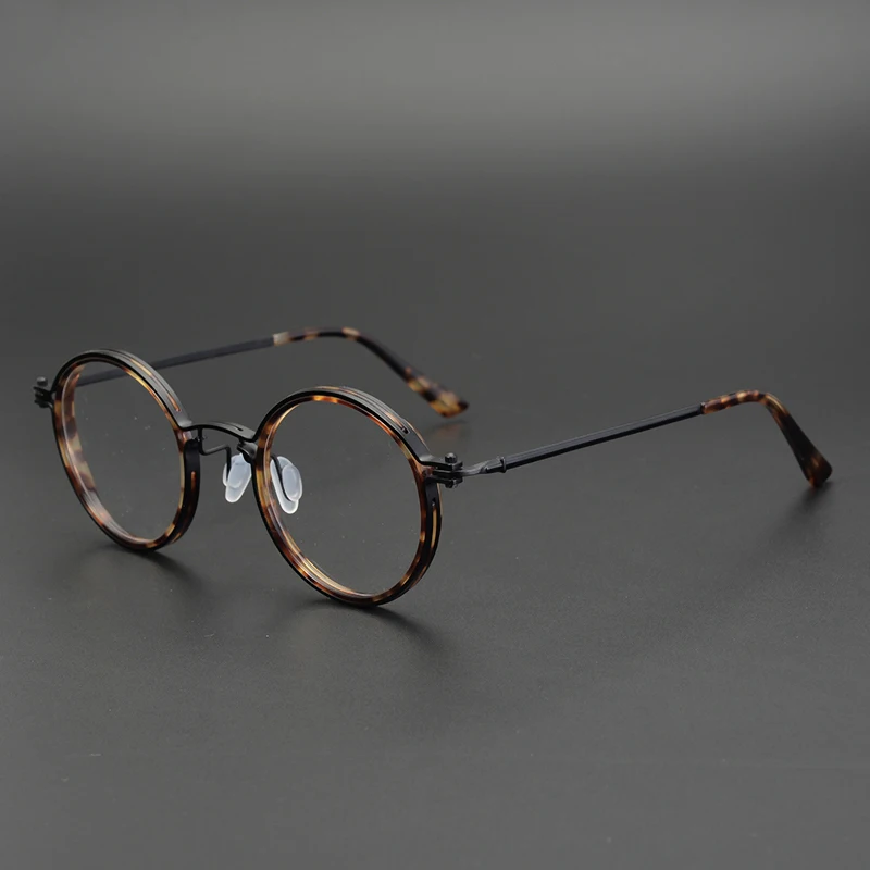 Japanese Handmade Round Eyeglasses Optical Glasses Frame Men Women