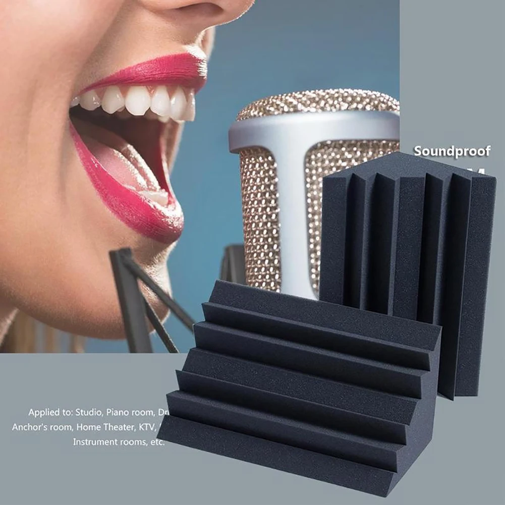 Sponge Soundproof Foam Acoustic Bass Trap Corner Absorbers For Meeting Studio Room