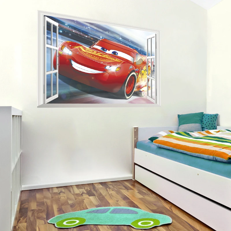 3D Disney Cars 3 Window Wall Stickers For Kids Rooms Home Decor Cartoon Lightning Mcqueen Wall Decals PVC Mural Art Decoration 3D Disney Cars 3 Window Wall Stickers For Kids Rooms Home Decor Cartoon Lightning Mcqueen Wall Decals PVC Mural Art Decoration