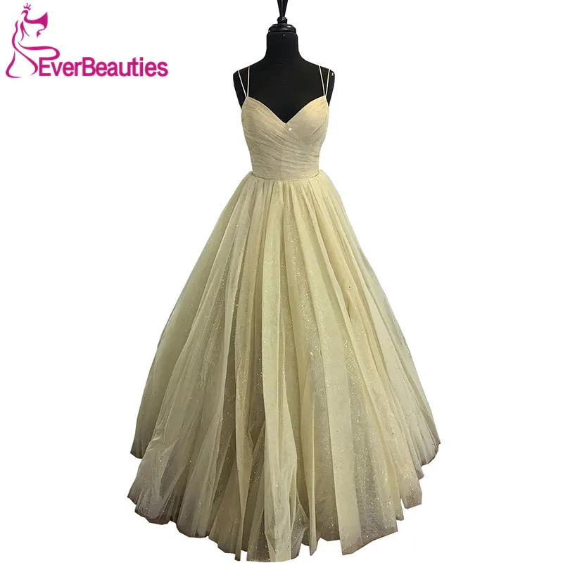Vestidos De Fiesta бальное платье вечернее длинное 2020 фатиновое с блестками Robe Soiree на