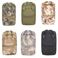 Molle Military Waist Belt Pouch Outdoor Hunting Tool Pouch Bag Climbing Running Waist Mobile Phone Bags NylonTactical Phone Bag