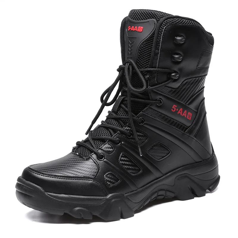 Men Shoes Combat-Boots Desert Military-Training Wearable Big-Size 39-47